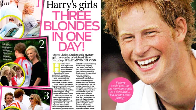 Prince Harry's girls: Three blondes in one day!