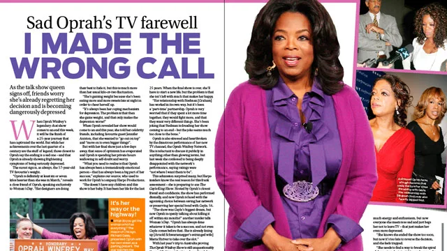 Sad Oprah's TV farewell: I made the wrong call