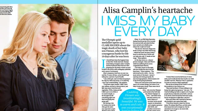 Alisa Camplin heartache: I miss my baby everyday