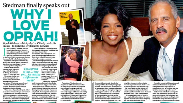 Stedman speaks out: Why I love Oprah