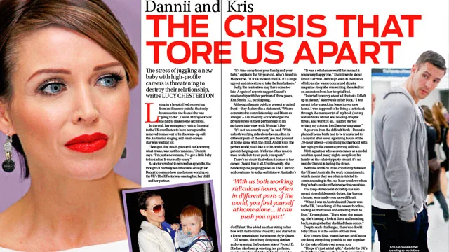 Dannii Minogue and Kris Smith: The crisis that tore us apart