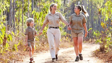 The Irwins take us to Steve's place