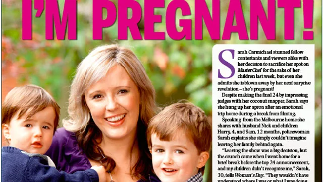 Masterchef's Sarah: I'm pregnant!