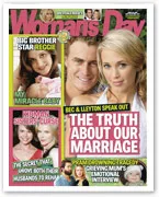 "Woman's Day magazine cover featuring couples with headlines about relationships, and personal stories from April 30, 2007."