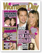 Cover of Women's Day featuring a smiling couple, headlines about relationships, and various celebrity stories.