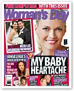 "September 2007 Woman's Day cover featuring Sarah Murdoch discussing her baby heartache, with other celebrity stories."