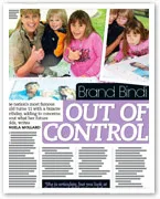 Australian wildlife conservationist with children, from an article titled "Brand Bindi Out of Control."