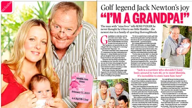Golf legend Jack Newton’s joy: "I'm a grandpa!"