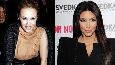 Kylie Minogue and Kim Kardashian