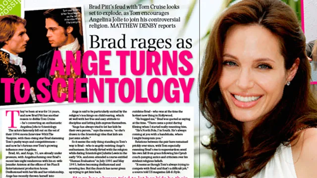 Angelina Jolie turns to scientology