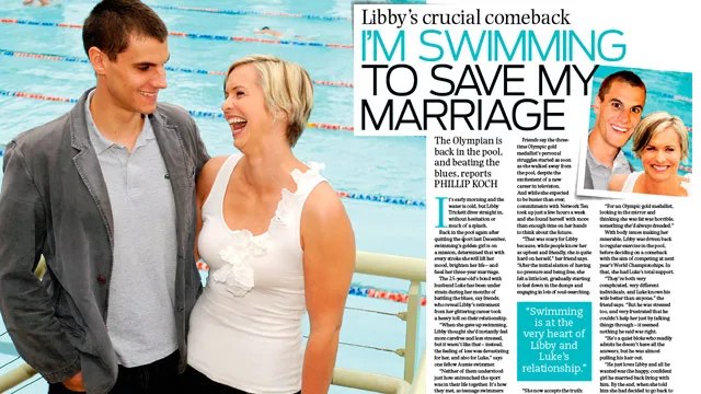 Libby Trickett: I'm swimming to save my marriage