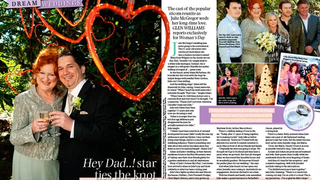 Hey Dad star ties the knot!