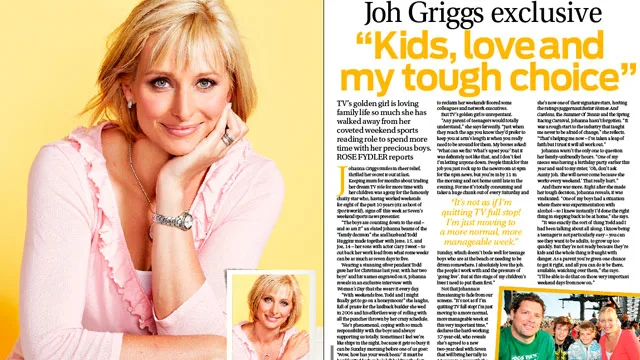 Joh Griggs: "Kids, love and my tough choice"