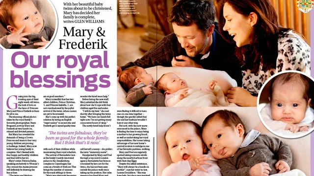 At home with Princess Mary and the royal twins