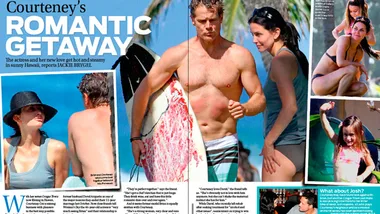 Courteney Cox's romantic getaway!