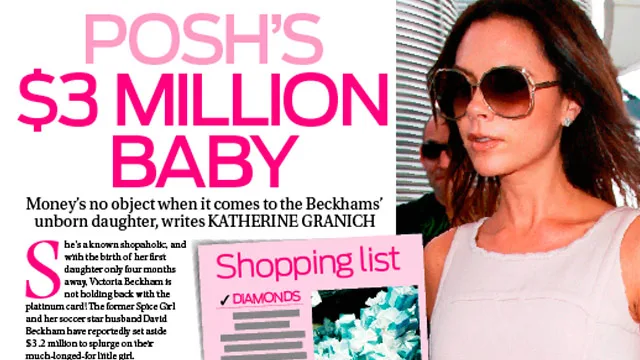 Posh's $3 million baby!