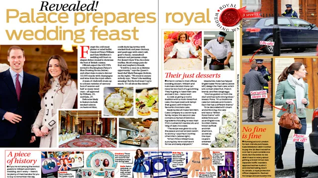 The palace prepares a royal wedding feast!