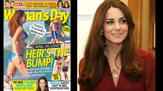 Heir it is! Kate's cute beach bump