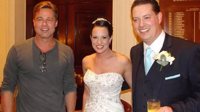 Brad Pitt crashes wedding