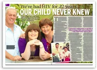 We've had HIV for 22 years and our child never knew