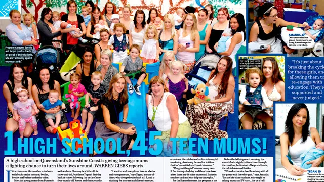 One highschool, 45 teen mums!