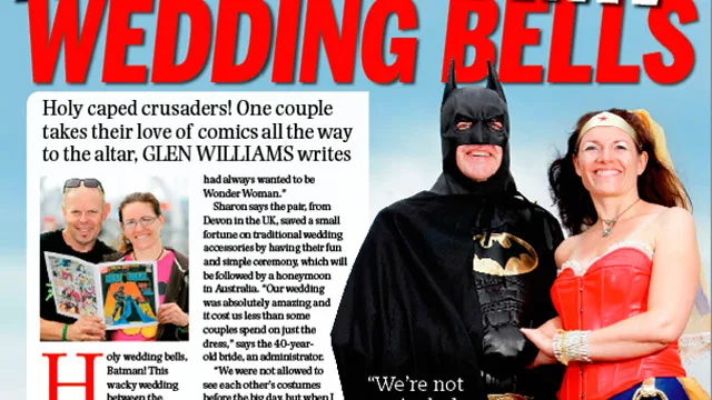 Comic book wedding