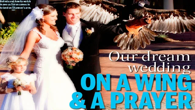 Our dream wedding on a wing and a prayer