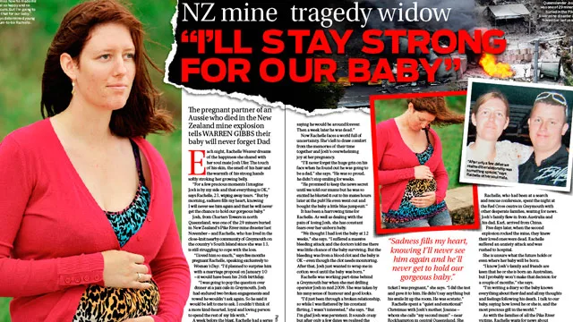 NZ Mine tragedy widow: "I'll stay strong for our baby"