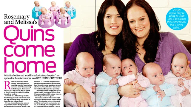 Australian quintuplets come home