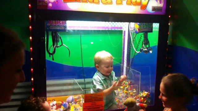 My son got stuck in a vending machine!