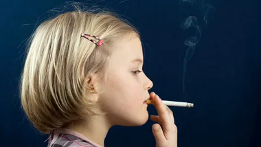 A child passive smoking