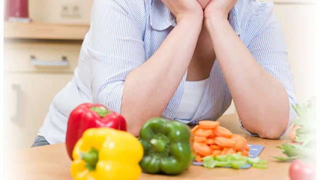 Fussy eater with vegetables