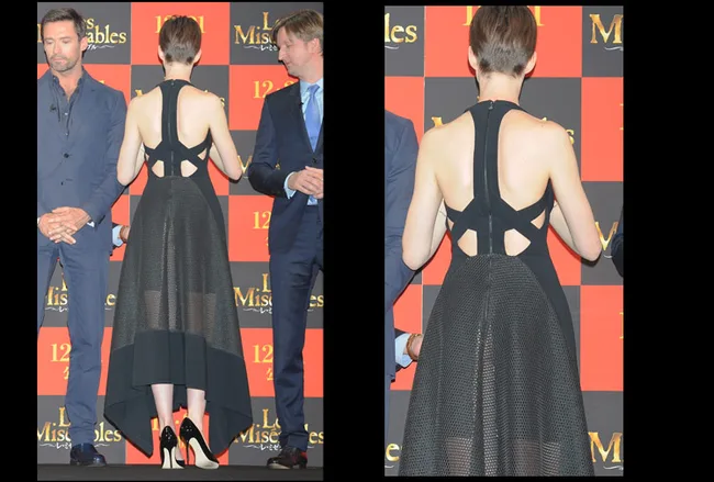 Anne Hathaway’s wardrobe mishap