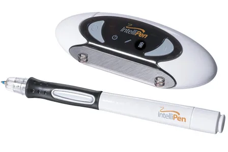 IntelliPen digital pen and receiver, designed for converting handwritten notes to digital format.