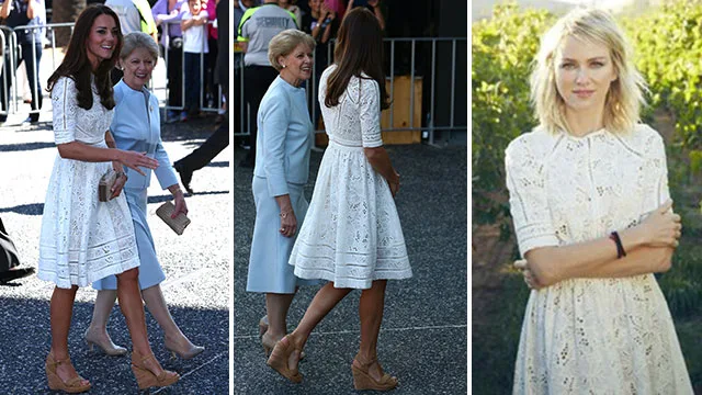 Naomi Watts and the Duchess of Cambridge in Zimmermann's Roamer Day Dress.