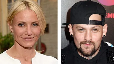 Two people side by side; the first with blonde hair, the second wearing a cap.