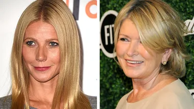 Two women smiling at different angles in a side-by-side photo.