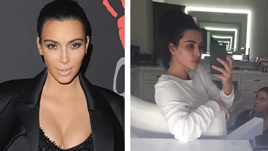 Kim Kardashian no makeup