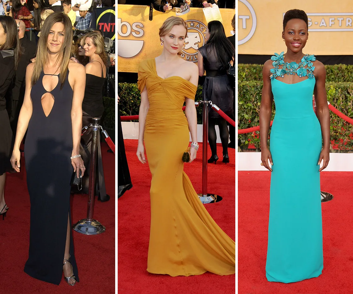 best sag awards red carpet dresses