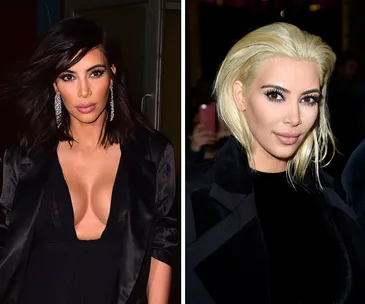 kim kardashian platinum blonde hair