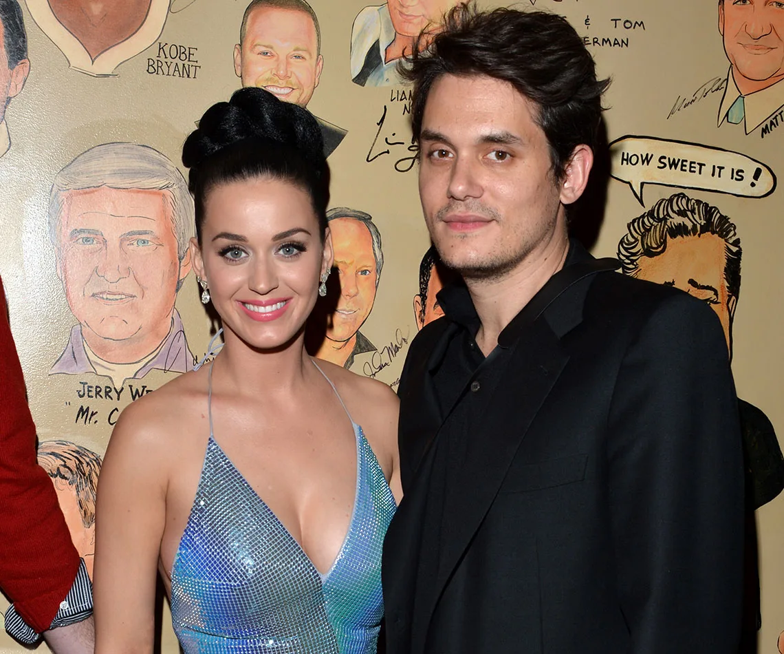 Katy Perry and John Mayer after Super Bowl performance