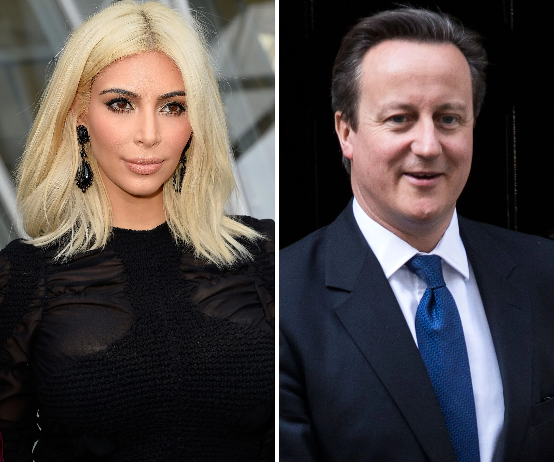 Kim Kardashian and David Cameron