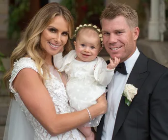Candice, Ivy and David Warner 