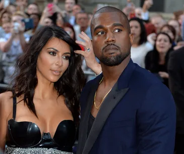 Kim Kardashian and Kanye West 