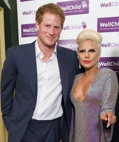 Lady Gaga meets Prince Harry 