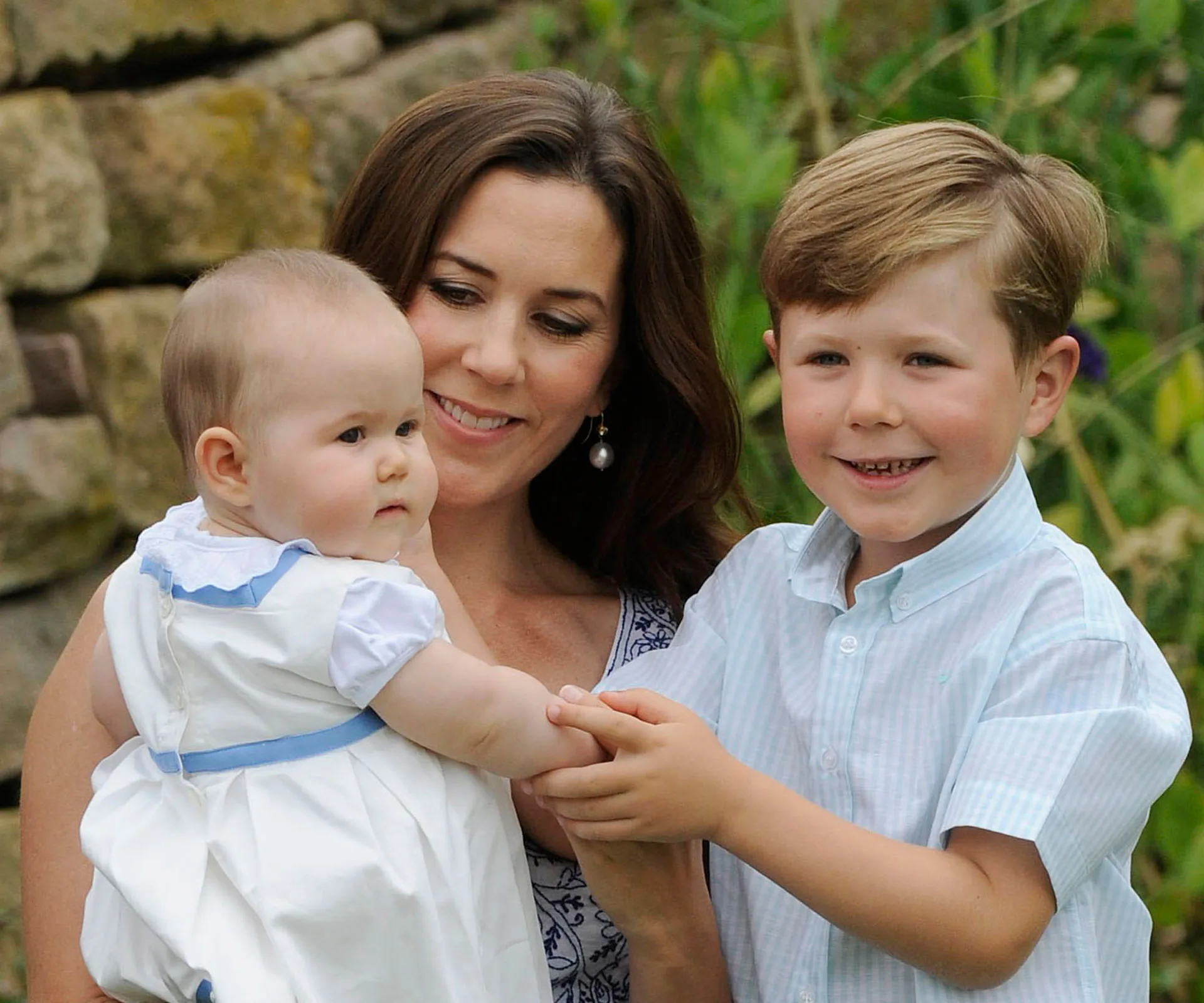 Princess Mary, Prince Christian and Prince Vincent