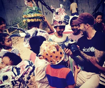 David Beckham in Cambodia 