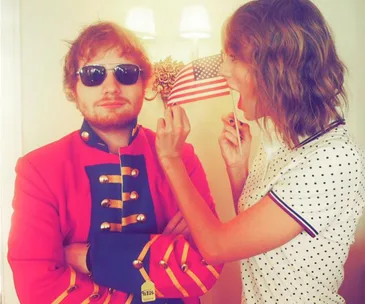Ed Sheeran and Taylor Swift 