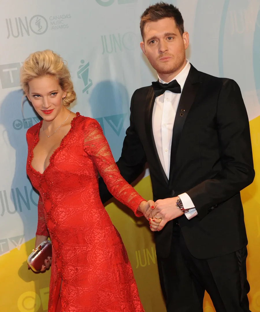 Michael Buble and his wife Luisana Lopilato