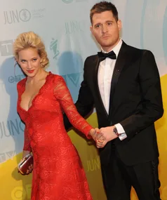 Michael Buble and his wife Luisana Lopilato